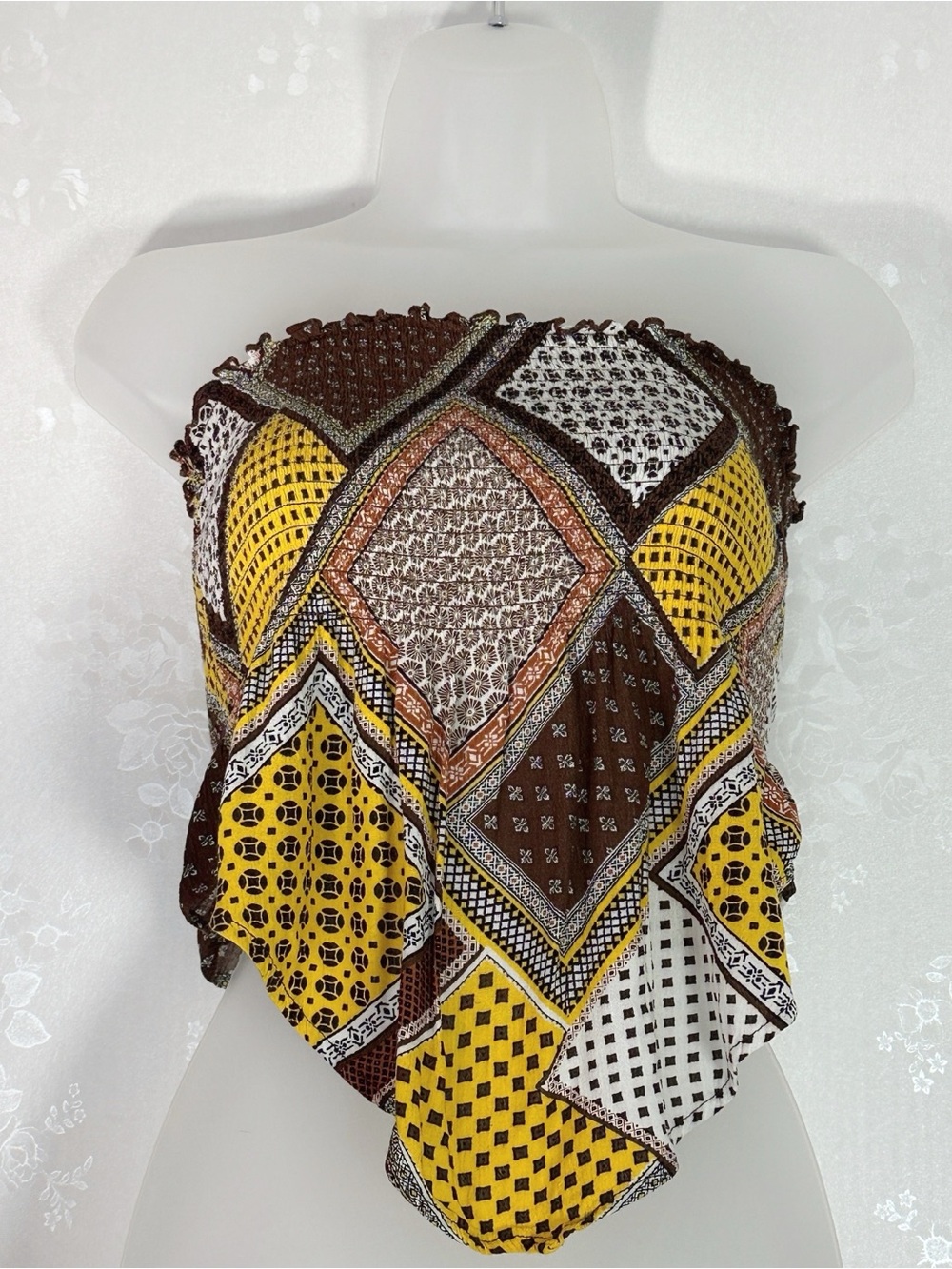 new look ⋆ patchwork boho top - Picture 2 of 8